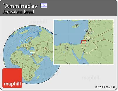 Savanna Style Location Map of `Amminadav