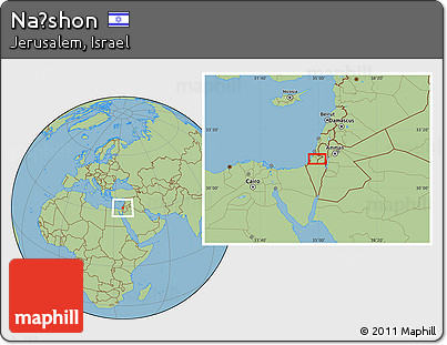 Savanna Style Location Map of Naẖshon
