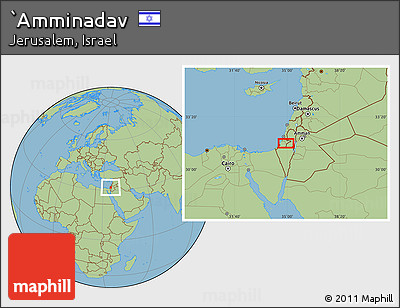 Savanna Style Location Map of `Amminadav