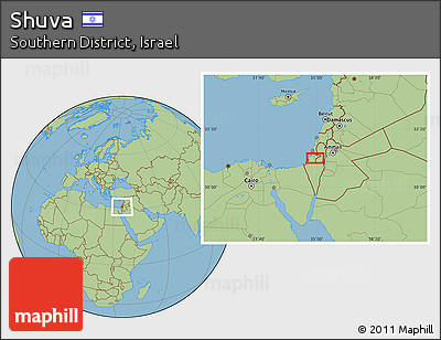 Savanna Style Location Map of Shuva