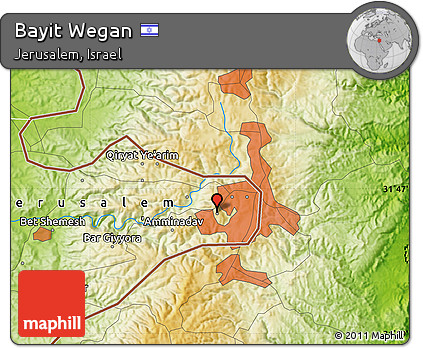 Physical Map of Bayit Wegan