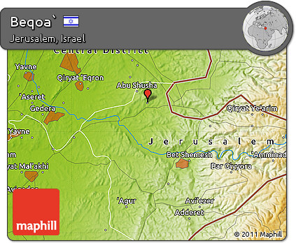 Physical Map of Beqoa`