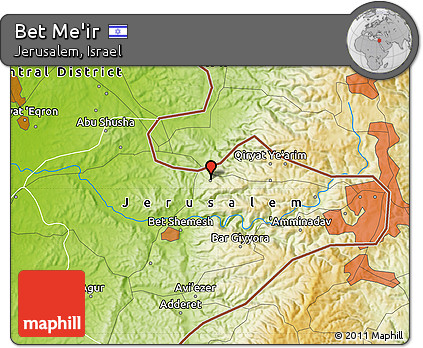 Physical Map of Bet Me'ir