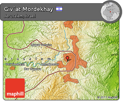 Physical Map of Giv`at Mordekhay