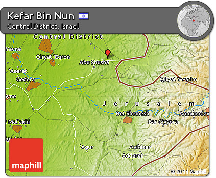 Physical Map of Kefar Bin Nun