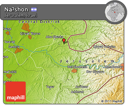 Physical Map of Naẖshon