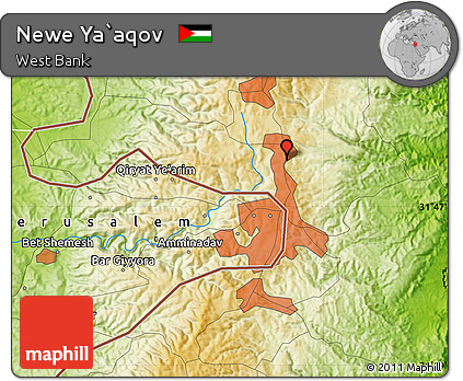 Physical Map of Newe Ya`aqov