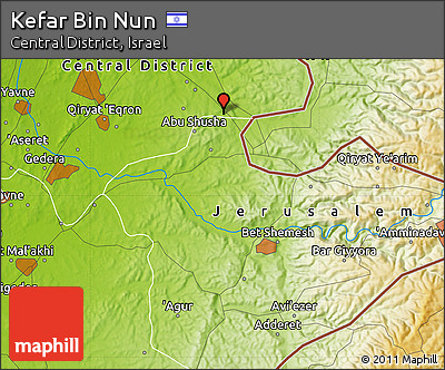 Physical Map of Kefar Bin Nun