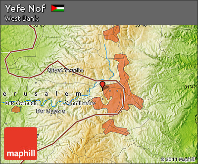 Physical Map of Yefe Nof