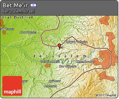 Physical Map of Bet Me'ir
