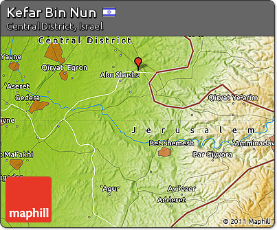 Physical Map of Kefar Bin Nun