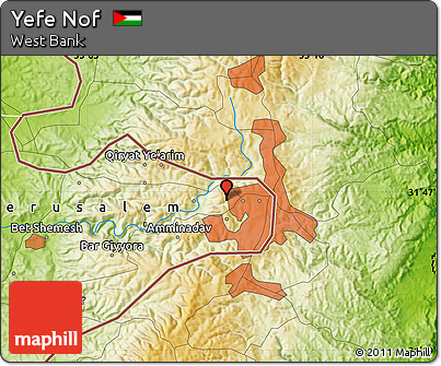 Physical Map of Yefe Nof