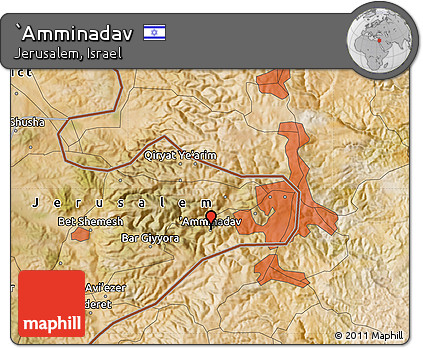 Satellite Map of `Amminadav