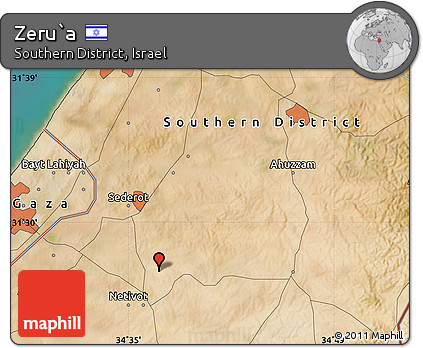 Satellite Map of Zeru`a