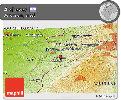 Physical Panoramic Map of Avi`ezer