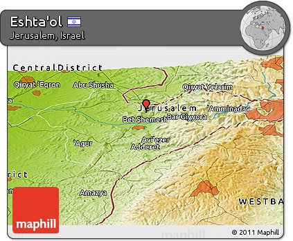 Physical Panoramic Map of Eshta'ol