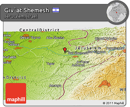 Physical Panoramic Map of Giv`at Shemesh