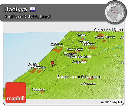 Physical Panoramic Map of Hodiyya