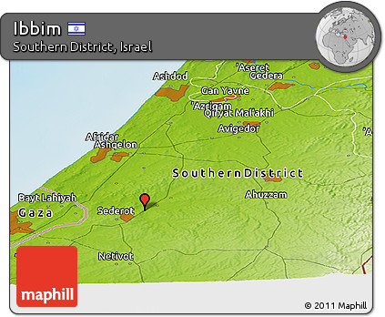 Physical Panoramic Map of Ibbim