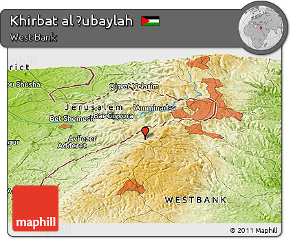Physical Panoramic Map of Khirbat Al Ḩubaylah