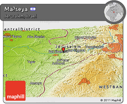 Physical Panoramic Map of Maẖseya