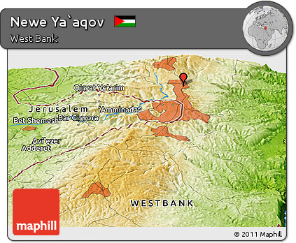 Physical Panoramic Map of Newe Ya`aqov