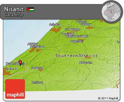 Physical Panoramic Map of Nisanit