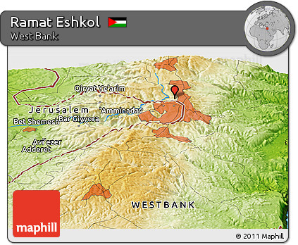 Physical Panoramic Map of Ramat Eshkol