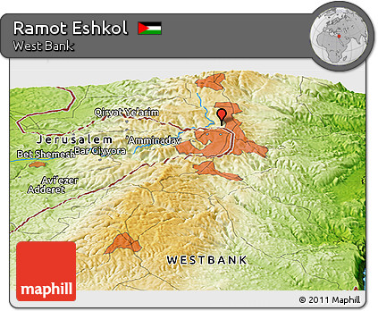 Physical Panoramic Map of Ramot Eshkol