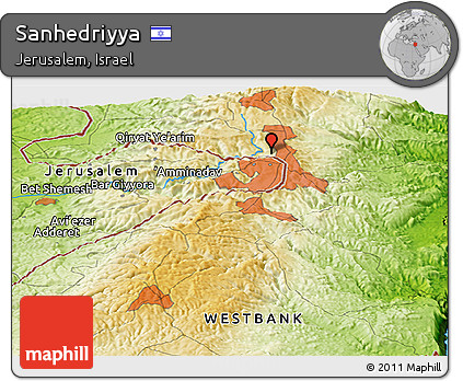 Physical Panoramic Map of Sanhedriyya