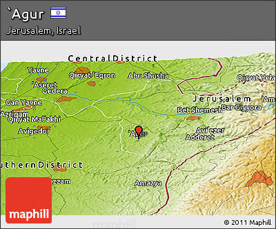 Physical Panoramic Map of `Agur