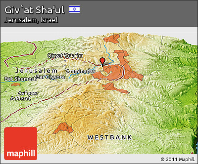 Physical Panoramic Map of Giv`at Sha'ul