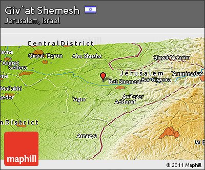 Physical Panoramic Map of Giv`at Shemesh