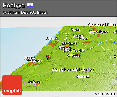 Physical Panoramic Map of Hodiyya