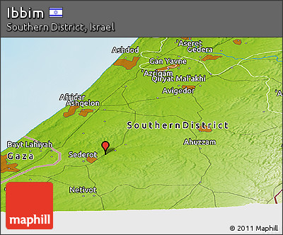 Physical Panoramic Map of Ibbim