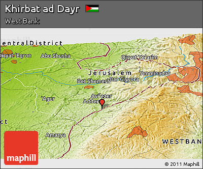 Physical Panoramic Map of Khirbat Ad Dayr