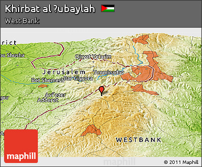 Physical Panoramic Map of Khirbat Al Ḩubaylah