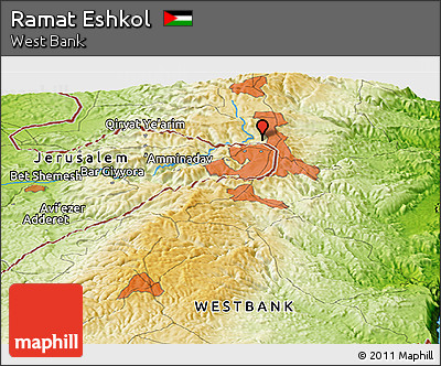Physical Panoramic Map of Ramat Eshkol
