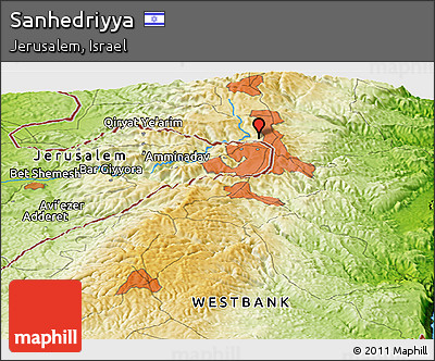 Physical Panoramic Map of Sanhedriyya