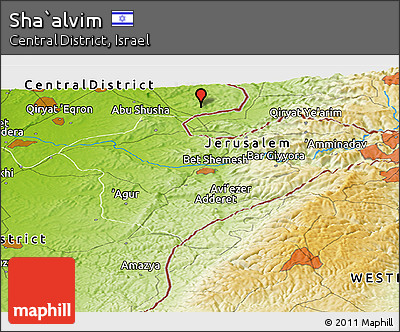 Physical Panoramic Map of Sha`alvim