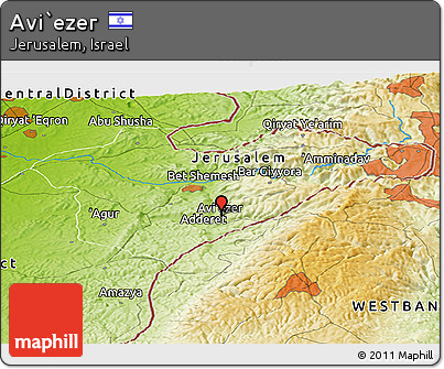 Physical Panoramic Map of Avi`ezer