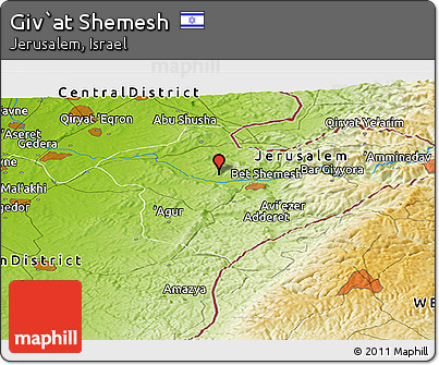 Physical Panoramic Map of Giv`at Shemesh