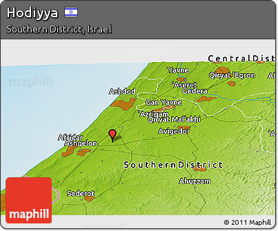 Physical Panoramic Map of Hodiyya