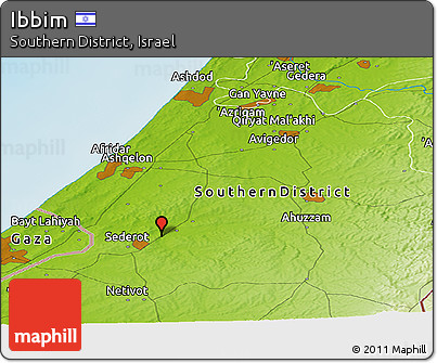 Physical Panoramic Map of Ibbim