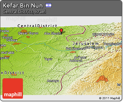 Physical Panoramic Map of Kefar Bin Nun