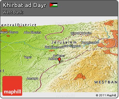 Physical Panoramic Map of Khirbat Ad Dayr