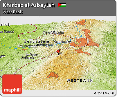 Physical Panoramic Map of Khirbat Al Ḩubaylah
