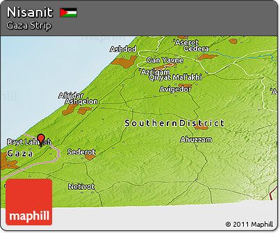 Physical Panoramic Map of Nisanit