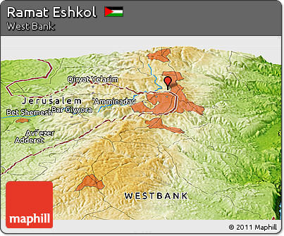 Physical Panoramic Map of Ramat Eshkol