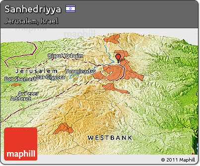 Physical Panoramic Map of Sanhedriyya